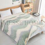 Κουβέρτα Super Soft Ριγέ Μέντα (Μονή & Υπέρδιπλη)