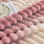 Κουβέρτα Super Soft Ριγέ Σομόν (Μονή & Υπέρδιπλη) - Image 3