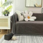 Ριχτάρι Chenille Με Κρόσια C100-15 Ανθρακί (4 Διαστάσεις)