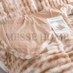 Σετ Παπλωματοθήκης Γουνάκι Μπεζ (Μονό & Υπέρδιπλο) - Image 2