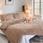 Σετ Παπλωματοθήκης Γουνάκι Καφέ (Μονό & Υπέρδιπλο)