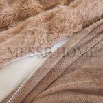 Σετ Παπλωματοθήκης Γουνάκι Καφέ (Μονό & Υπέρδιπλο) - Image 3