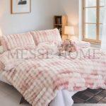 Σετ Παπλωματοθήκης Γουνάκι Ροζ (Μονό & Υπέρδιπλο)