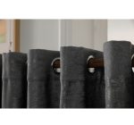 Κουρτίνα Μέτριας Σκίασης με Κρίκους AD6083 Ανθρακί (140x270cm) - Image 3