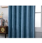 Κουρτίνα Μέτριας Σκίασης με Κρίκους A6083 Μπλε (270x280cm) - Image 7