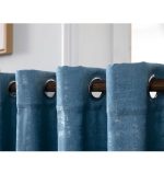 Κουρτίνα Μέτριας Σκίασης με Κρίκους A6083 Μπλε (270x280cm) - Image 3