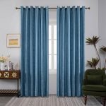 Κουρτίνα Μέτριας Σκίασης με Κρίκους A6083 Μπλε (270x280cm)