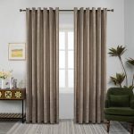 Κουρτίνα Μέτριας Σκίασης με Κρίκους A6083 Καπουτσίνο (270x280cm)