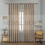 Κουρτίνα Μέτριας Σκίασης με Κρίκους A6083 Μπεζ (270x280cm)