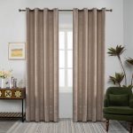 Κουρτίνα Μέτριας Σκίασης με Κρίκους AD6083 Καπουτσίνο(140x270cm)