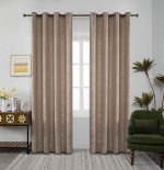 Κουρτίνα Μέτριας Σκίασης με Κρίκους AD6083 Καπουτσίνο(140x270cm)