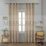 Κουρτίνα Μέτριας Σκίασης με Κρίκους AD6083 Μπεζ (140x270cm)