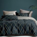 Σετ Παπλωματοθήκης Υπέρδιπλο 5 Τεμαχίων (6681 Μαύρο)