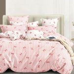 Σετ Παπλωματοθήκης Υπέρδιπλο 5 Τεμαχίων (6686 Ροζ)