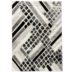 Χαλί Ανάγλυφο Tamara H7332A Γκρι/Μαύρο (8 Διαστάσεις)