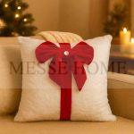 Χριστουγεννιάτικη Μαξιλαροθήκη με Φιόγκο 003 (45x45cm)