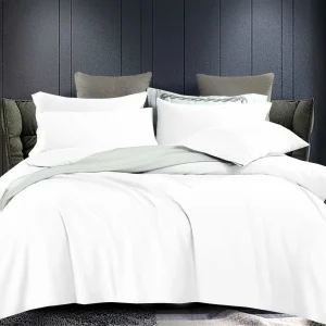 Σετ Παπλ/θήκη Υπέρδιπλη 4 Τεμ. 100% Βαμβάκι (Σπαστό Λευκό)