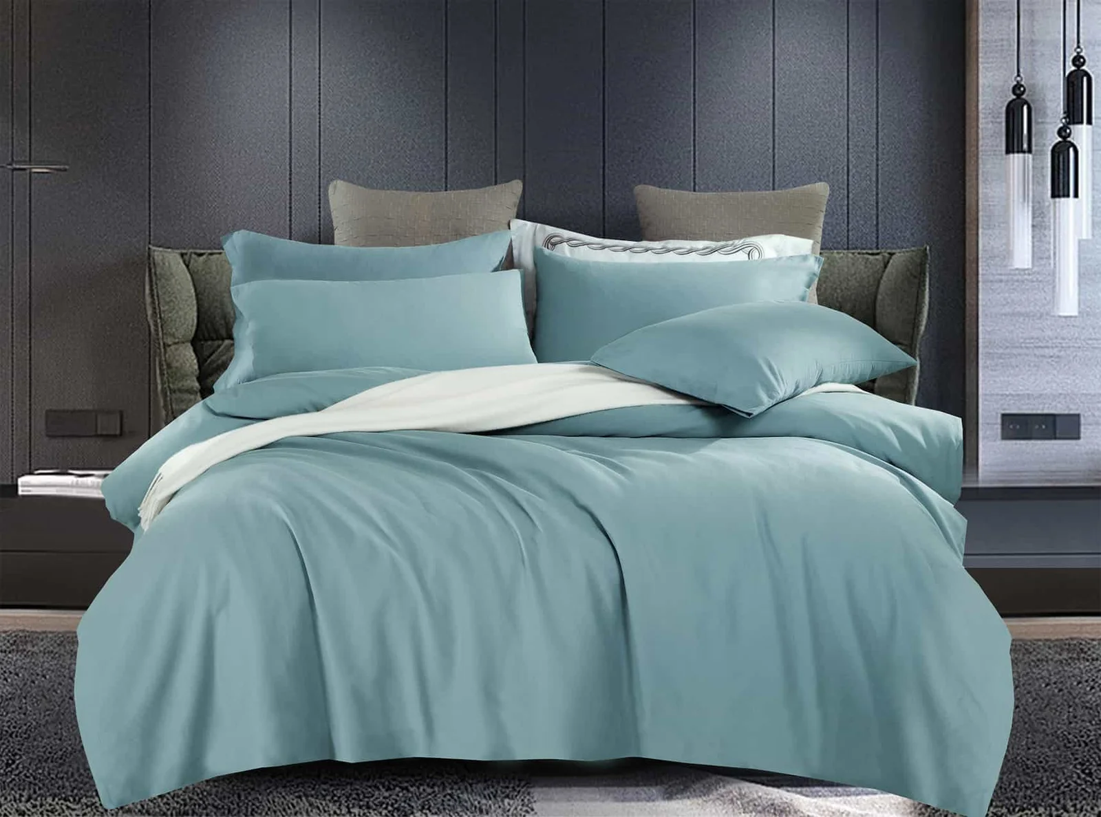 set-paplomatothikis-yperdipli-100%-cotton-veraman Σετ Παπλ/θήκη Υπέρδιπλη 4 Τεμαχίων 100% Βαμβάκι (Βεραμάν) - Image 1