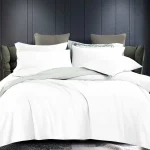 Σετ Σεντόνια Υπέρδιπλα 4 Τεμαχίων 100% Βαμβάκι (Σπαστό Λευκό)