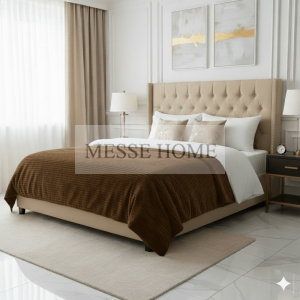 Κουβέρτα Sherpa Υπέρδιπλη 220x240cm (Καφέ)