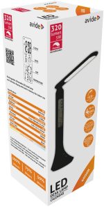 Avide LED Φωτιστικό Γραφείου με Ημερολόγιο Μαύρο 5W - Image 2