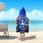 Παιδική Πετσέτα Πόντσο 60x120cm (Δεινόσαυροι)