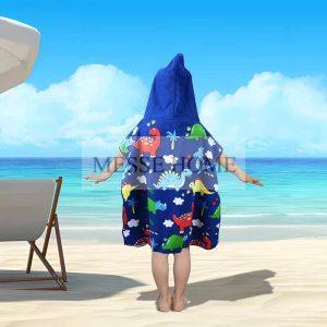 Παιδική Πετσέτα Πόντσο 60x120cm (Δεινόσαυροι)