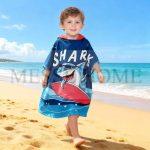 Παιδική Πετσέτα Πόντσο 60x120cm (Καρχαρίας)