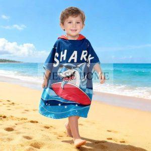 Παιδική Πετσέτα Πόντσο 60x120cm (Καρχαρίας)