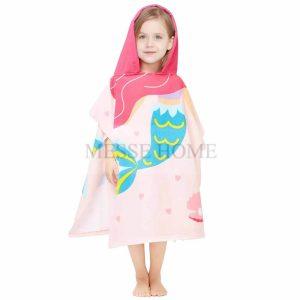 Παιδική Πετσέτα Πόντσο 60x120cm (Γοργόνα)
