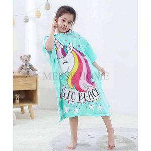 Παιδική Πετσέτα Πόντσο 60x120cm (Μονόκερος)