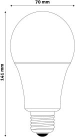 Avide LED Κοινή 18W E27  Θερμό 3000K Value - Image 3