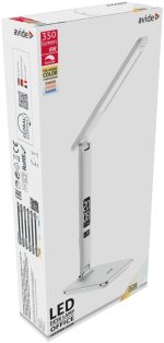 Avide Φωτιστικό Γραφείου LED δερμάτινο με ημερολόγιο 6W Λευκό - Image 2