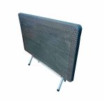 Πτυσσόμενο Τραπέζι Rattan 120x70cm (Ανθρακί) - Image 2