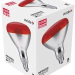 Avide Λάμπα Υπερύθρων R95 E27 100W Κόκκινο