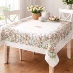 Πασχαλινό Τραπεζομάντηλο με Λαγουδάκια & Λουλούδια -4