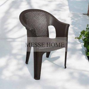 Πολυθρόνα Κήπου Hobi Rattan Καφέ (61×45×85cm)