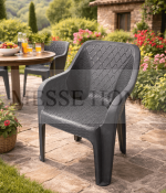 Σετ Τραπεζαρίας Babel Rattan 5 Τεμαχίων (Καφέ) - Image 2