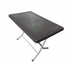 Πτυσσόμενο Τραπέζι Rattan 120x70cm (Καφέ)