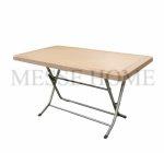 Πτυσσόμενο Τραπέζι Rattan 120x70cm (Καπουτσίνο)