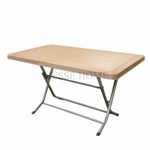 Πτυσσόμενο Τραπέζι Rattan 120x70cm (Καπουτσίνο)