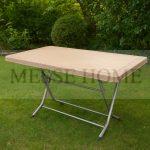 Πτυσσόμενο Τραπέζι Rattan 120x70cm (Καπουτσίνο) - Image 3