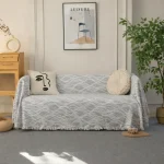 Σετ 3 Ριχτάρια Καναπέ 100% Βαμβάκι BL-1 (Γκρι)