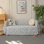 Σετ 3 Ριχτάρια Καναπέ 100% Βαμβάκι ELS-5 (Γκρι)