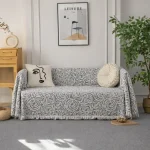 Σετ 3 Ριχτάρια Καναπέ 100% Βαμβάκι MGH-4 (Σκούρο Γκρι)