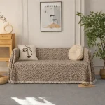 Σετ 3 Ριχτάρια Καναπέ 100% Βαμβάκι XSZ-1 (Καφέ)