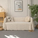 Σετ 3 Ριχτάρια Καναπέ 100% Βαμβάκι XSZ-2 (Μπεζ)