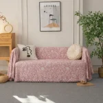 Σετ 3 Ριχτάρια Καναπέ 100% Βαμβάκι XKD-7 (Ροζ)