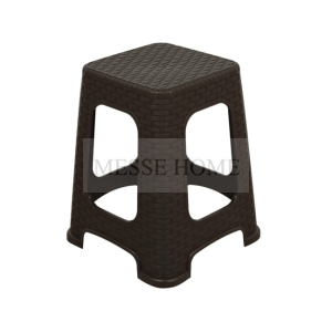 Σκαμπό Κήπου Star Rattan 45×36×36cm (Καφέ)