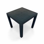 Τραπέζι Κήπου Elit Rattan 80x80cm (Ανθρακί)